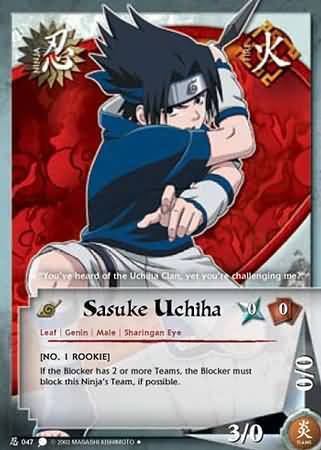 Sasuke Uchiha - Uncommon - N-047 - Uncommon - 1st Edition - Diamond Foil