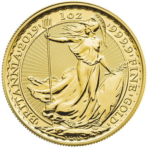 2019 1 oz British Gold Britannia Coin (BU)