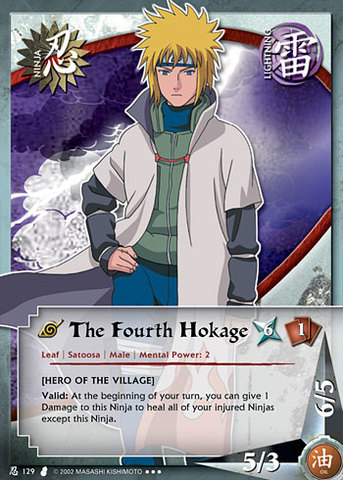 The Fourth Hokage - N-129 - Super Rare - Unlimited Edition - Foil