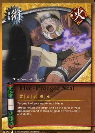 Five-Pronged Seal - J-092 - Rare - Unlimited Edition