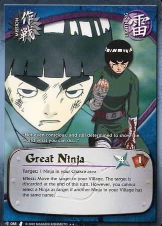 Great Ninja - M-088 - Rare - Unlimited Edition