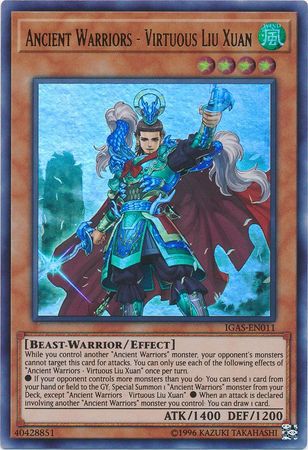 Ancient Warriors - Virtuous Liu Xuan - IGAS-EN011 - Ultra Rare - Unlimited Edition
