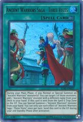 Ancient Warriors Saga - Three Visits - IGAS-EN055 - Ultra Rare - Unlimited Edition