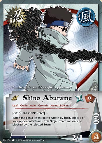 Shino Aburame - N-156 - Uncommon - 1st Edition - Foil