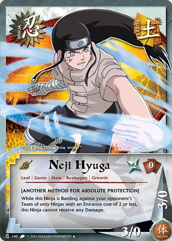 Neji Hyuga - N-140 - Uncommon - Unlimited Edition