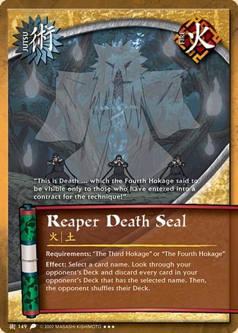 Reaper Death Seal - J-149 - Super Rare - Unlimited Edition - Foil