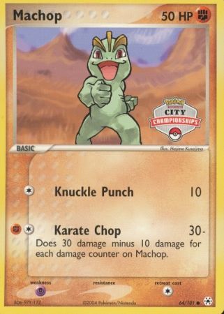 Machop - 64/101 - City Championship Promo