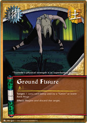 Ground Fissure - J-208 - Common - 1st Edition - Foil