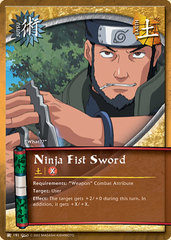 Ninja Fist Sword - J-191 - Common - 1st Edition - Foil