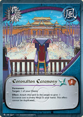 Coronation Ceremony - M-185 - Common - 1st Edition - Wavy Foil