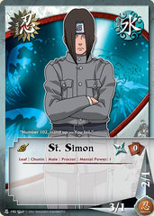 St. Simon - N-190 - Common - 1st Edition - Wavy Foil