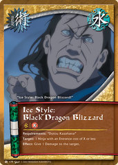 Ice Style: Black Dragon Blizzard - J-179 - Common - 1st Edition - Diamond Foil