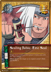 Sealing Jutsu: Fire Seal - J-189 - Uncommon - Unlimited Edition - Foil