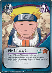 No Interest - M-175 - Uncommon - Unlimited Edition - Wavy Foil