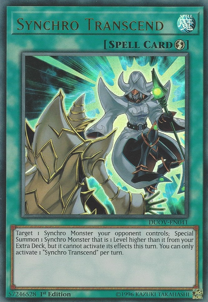 Synchro Transcend - DUOV-EN041 - Ultra Rare - 1st Edition