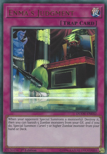 Enmas Judgment - DUOV-EN042 - Ultra Rare - 1st Edition