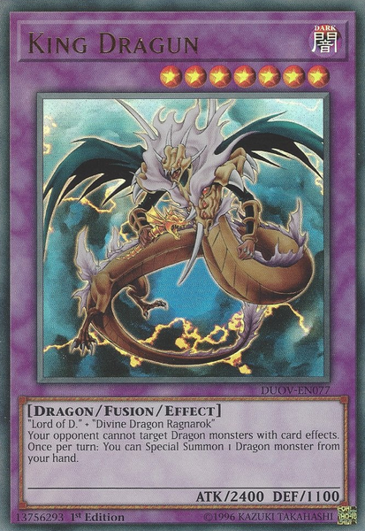 King Dragun - DUOV-EN077 - Ultra Rare - 1st Edition