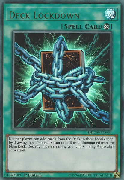 Deck Lockdown - DUOV-EN090 - Ultra Rare - 1st Edition