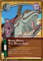 Bring Down The House Jutsu - J-170 - Common - 1st Edition - Foil