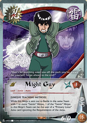 Might Guy - Rare - N-US023 - Rare - 1st Edition - Foil