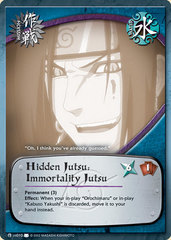 Hidden Jutsu: Immortality Jutsu - M-US010 - Common - 1st Edition - Wavy Foil