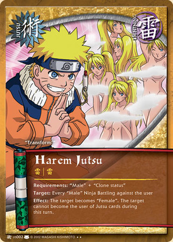 Harem Jutsu - J-US002 - Rare - Unlimited Edition