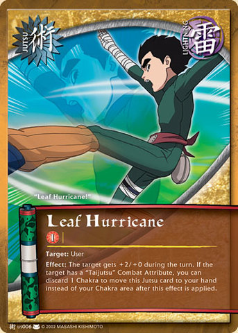 Leaf Hurricane - J-US006 - Common - Unlimited Edition