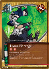 Lions Barrage - J-US007 - Super Rare - Unlimited Edition - Foil