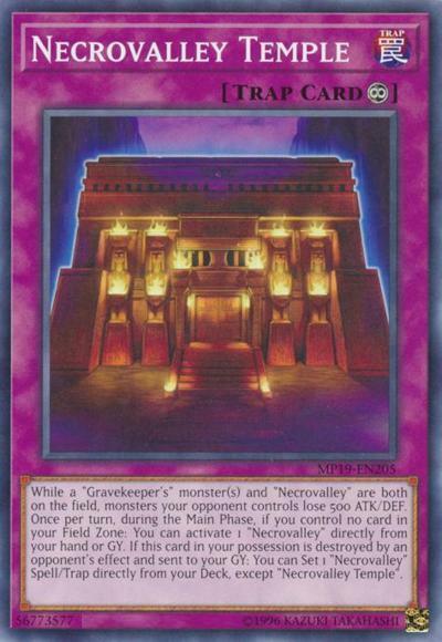 Necrovalley Temple - MP19-EN205 - Common - Unlimited Edition