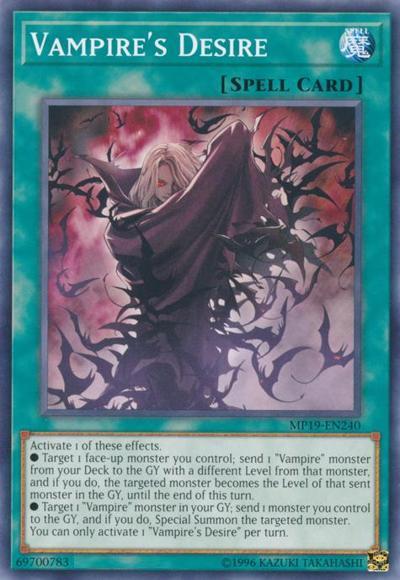 Vampires Desire - MP19-EN240 - Common - Unlimited Edition