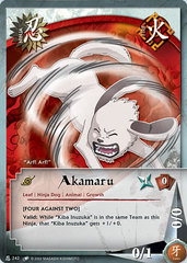 Akamaru - N-242 - Common - 1st Edition - Wavy Foil