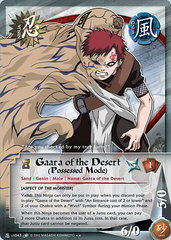 Gaara of the Desert (Possessed Mode) - N-US043 - Rare - 1st Edition - Wavy Foil