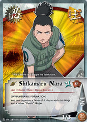 Shikamaru Nara - N-238 - Rare - 1st Edition - Wavy Foil