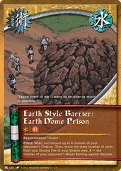Earth Style Barrier: Earth Dome Prison - J-220 - Rare - 1st Edition - Diamond Foil