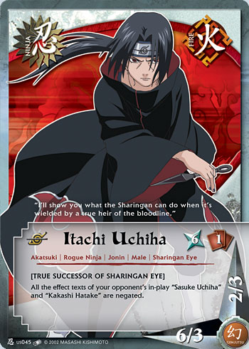 Itachi Uchiha - N-US045 - Common - 1st Edition - Diamond Foil