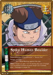 Spiky Human Boulder - J-228 - Common - 1st Edition - Diamond Foil
