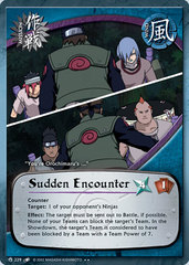 Sudden Encounter - M-229 - Rare - 1st Edition - Diamond Foil