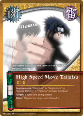 High Speed Move Taijutsu - J-US042 - Common - Unlimited Edition - Wavy Foil