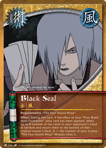 Black Seal - J-226 - Common - Unlimited Edition - Diamond Foil