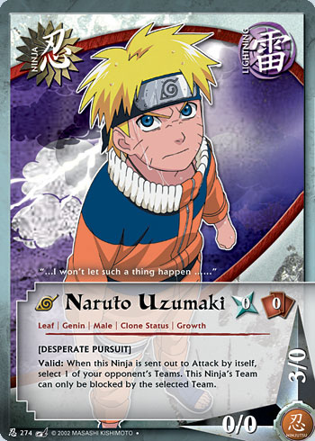 Naruto Uzumaki - N-274 - Uncommon - 1st Edition - Foil