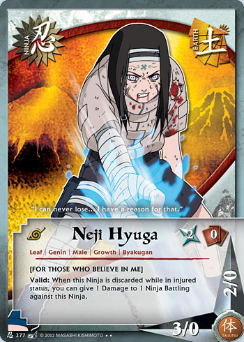Neji Hyuga - N-277 - Rare - 1st Edition - Foil