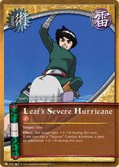 Leaf's Severe Hurricane - J-232 - Uncommon - 1st Edition - Diamond Foil
