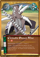 Clematis Dance: Vine - J-252 - Uncommon - 1st Edition - Diamond Foil