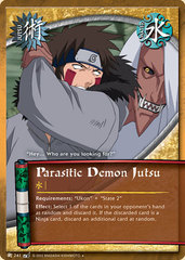 Parasitic Demon Jutsu - J-241 - Uncommon - 1st Edition - Diamond Foil