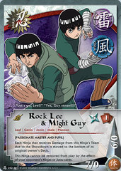 Rock Lee & Might Guy - N-262 - Super Rare - Unlimited Edition - Foil