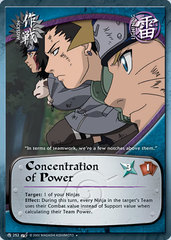 Concentration of Power - M-252 - Uncommon - Unlimited Edition - Wavy Foil