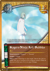 Kagero Ninja Art: Bubbles - J-273 - Uncommon - Unlimited Edition - Wavy Foil
