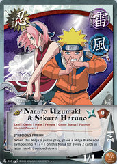 Naruto Uzumaki & Sakura Haruno - N-306 - Rare - Unlimited Edition - Diamond Foil