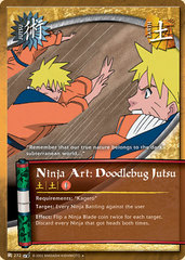 Ninja Art: Doodlebug Jutsu - J-272 - Uncommon - Unlimited Edition - Diamond Foil
