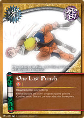 One Last Punch - J-US053 - Common - Unlimited Edition - Diamond Foil